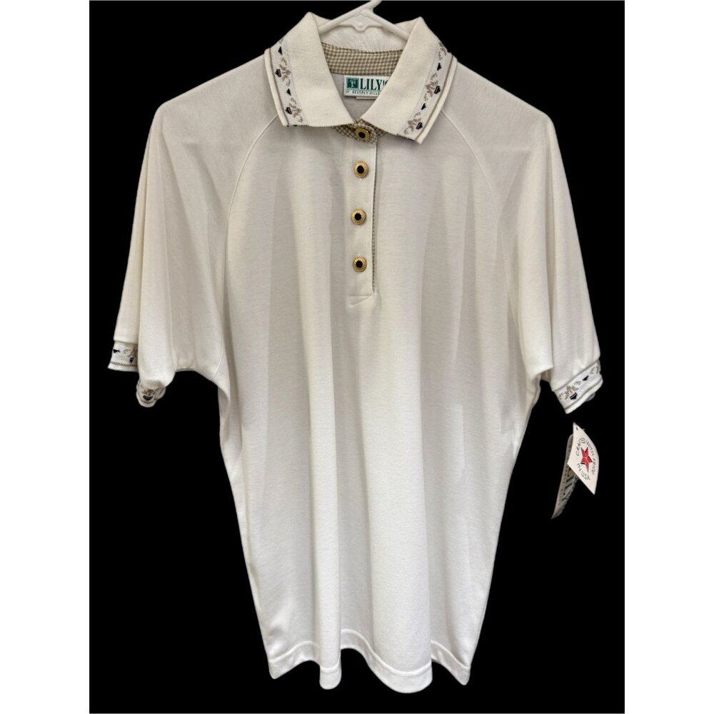 Lily's of Beverly Hills Women’s 6 Shorts, Large Golf Shirt & Visor Vintage NEW